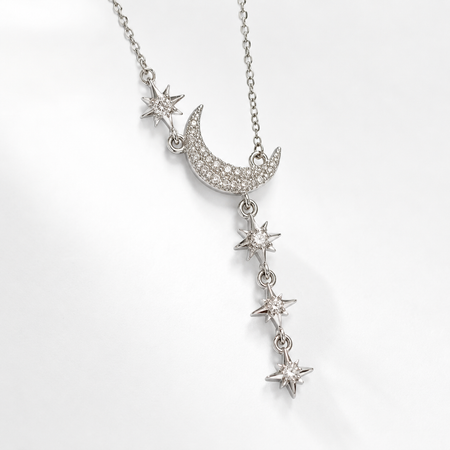 White Lace Chain Necklace