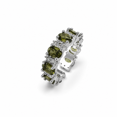 Classic Green Zircon Ring