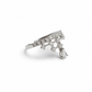 White Zircon Minimal Ring