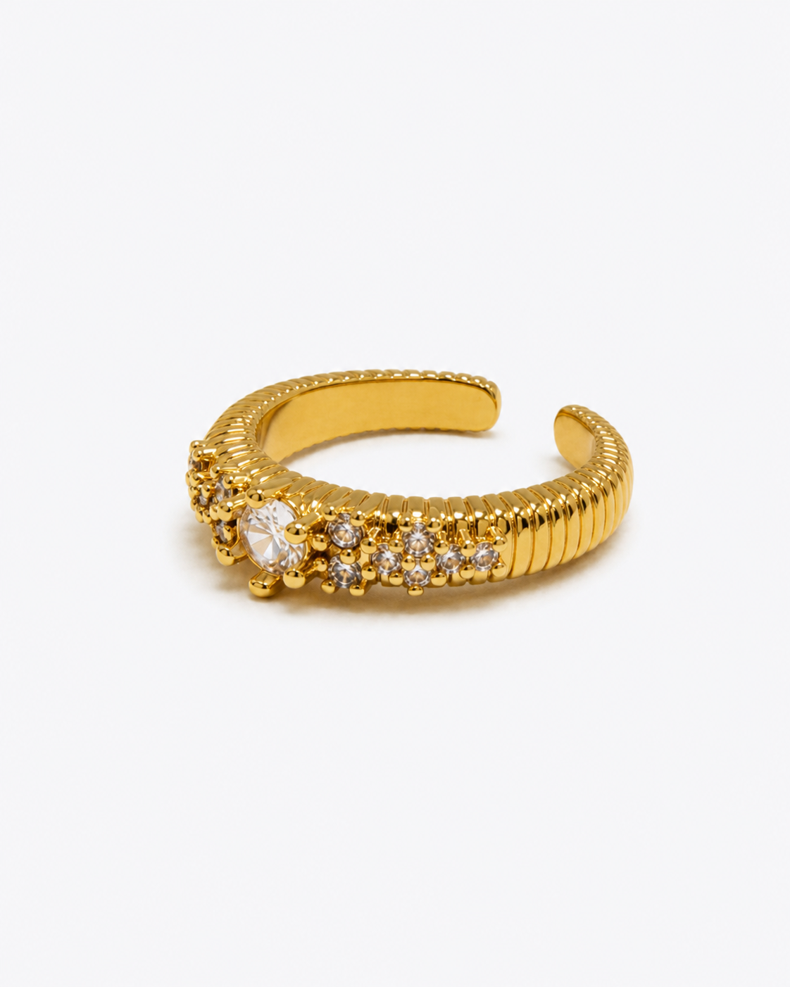 Gold-Tone Gypsophila Ring