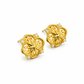 Golden Star Filigree Floral Stud Earrings