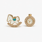 Gold-Tone Zircon Earrings