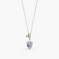Blue Lace Zircon Necklace