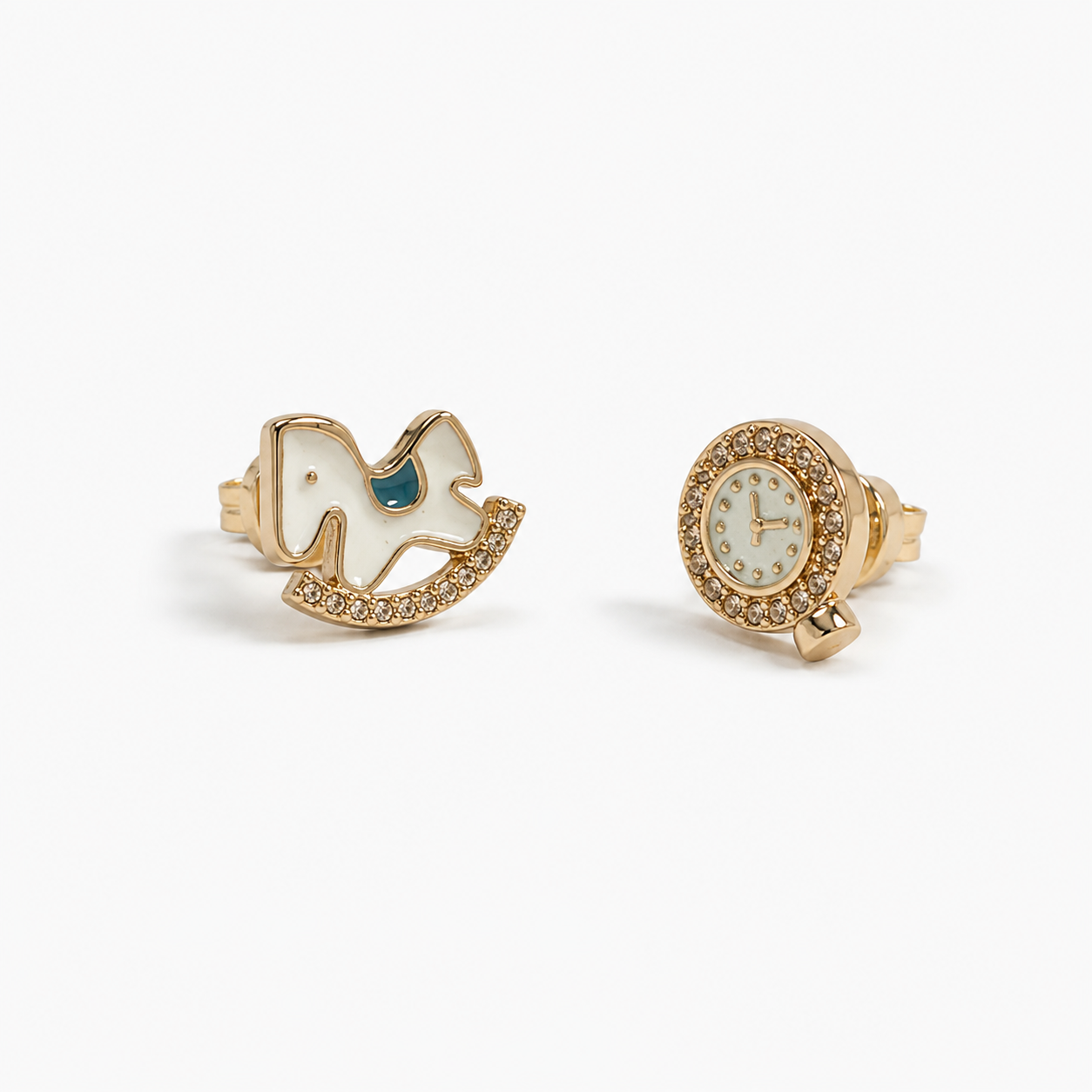 Gold-Tone Zircon Earrings