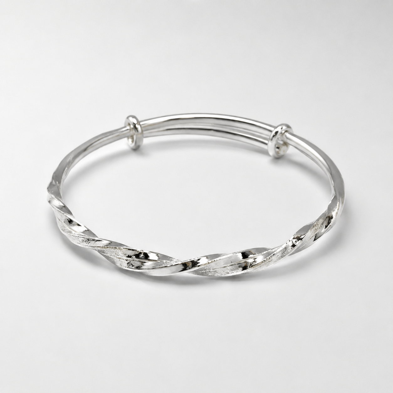 Classic Elegant Silver-Tone Bracelet