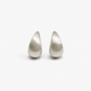 Silver Drop Brushed Earrings