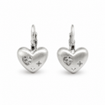 White Heart Vintage Earrings