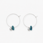 Blue Stone Minimal Earrings