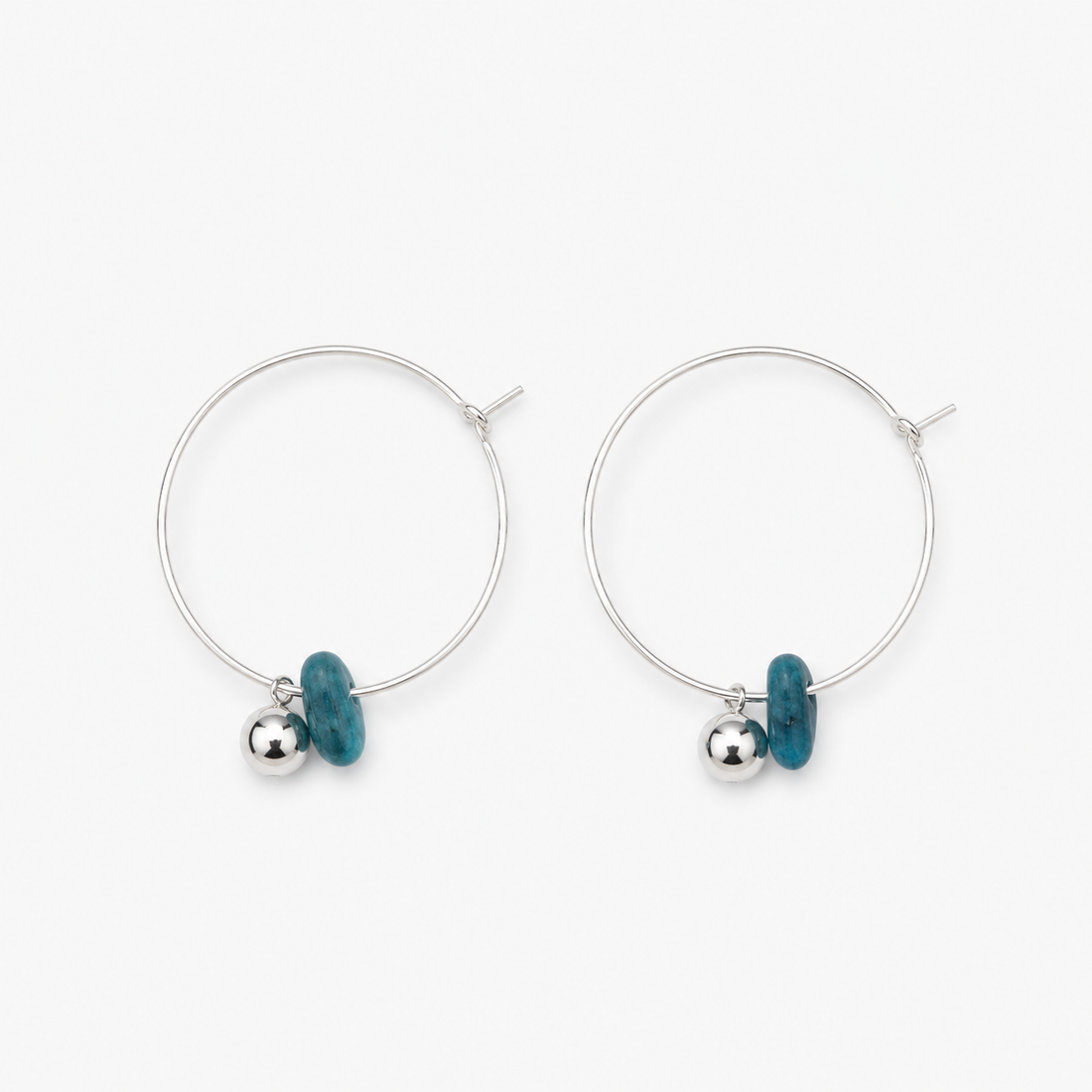 Blue Stone Minimal Earrings