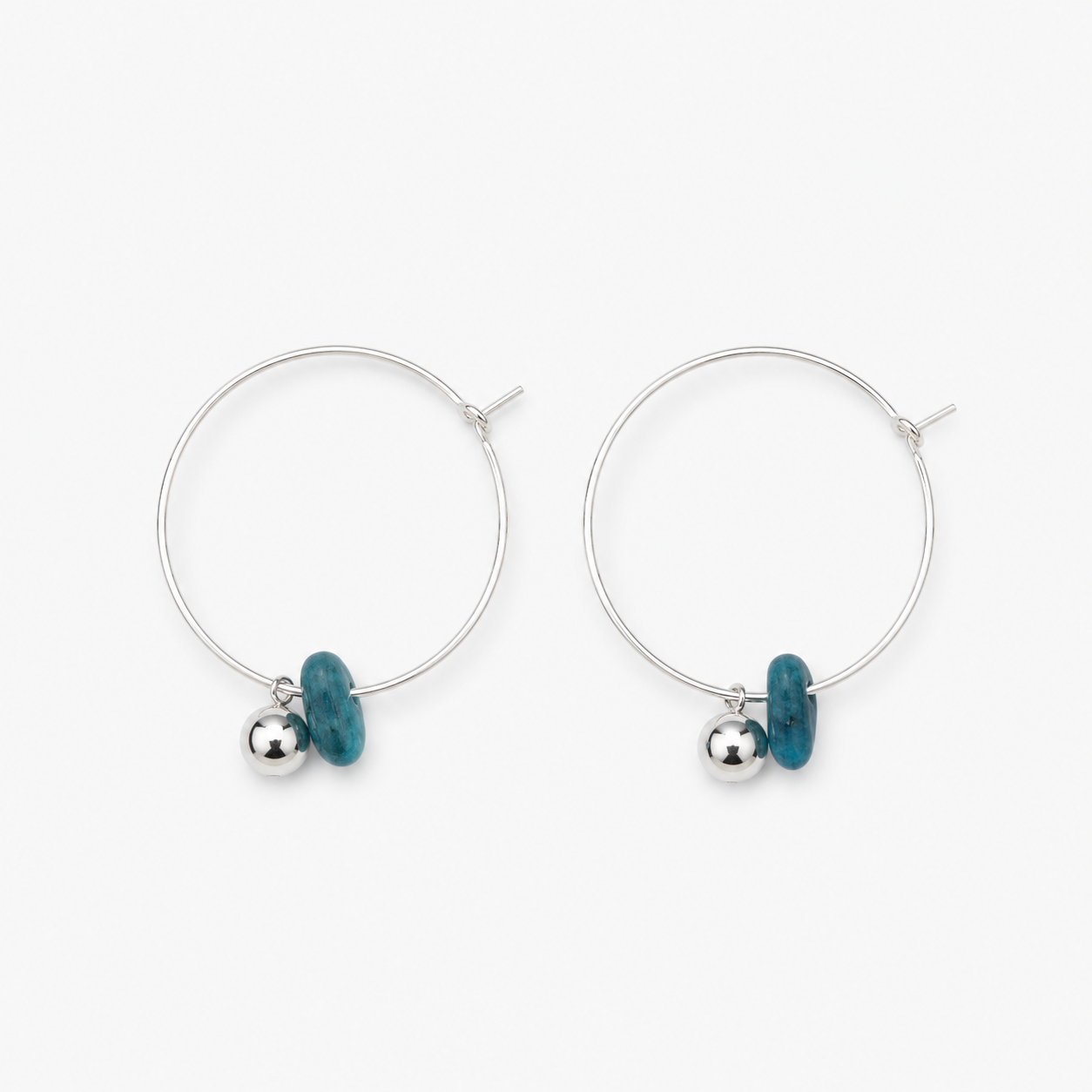 Blue Stone Minimal Earrings