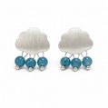 Elegant Blue Earrings