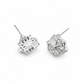 Vintage Floral Cross Stud Earrings