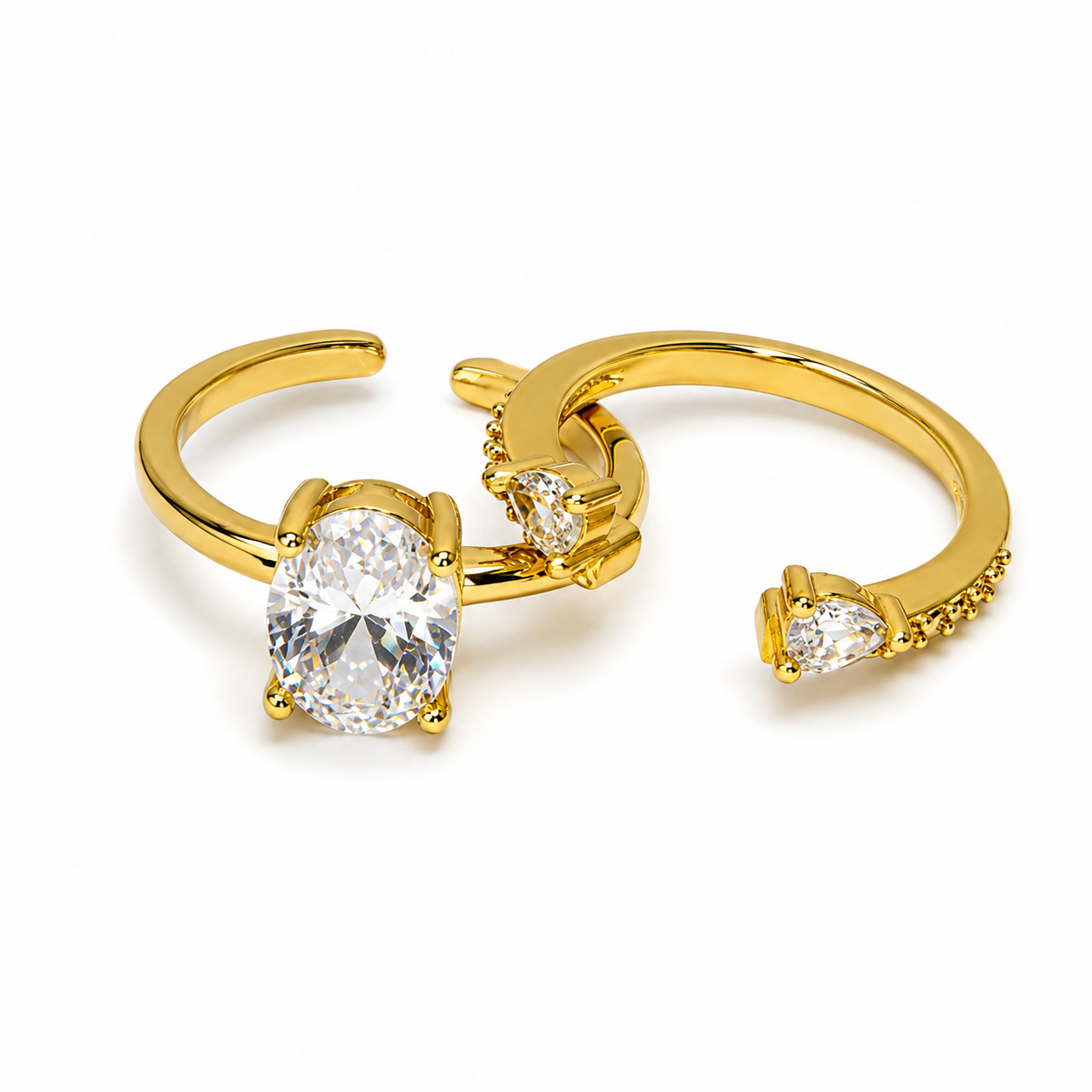 Layered Zircon Ring