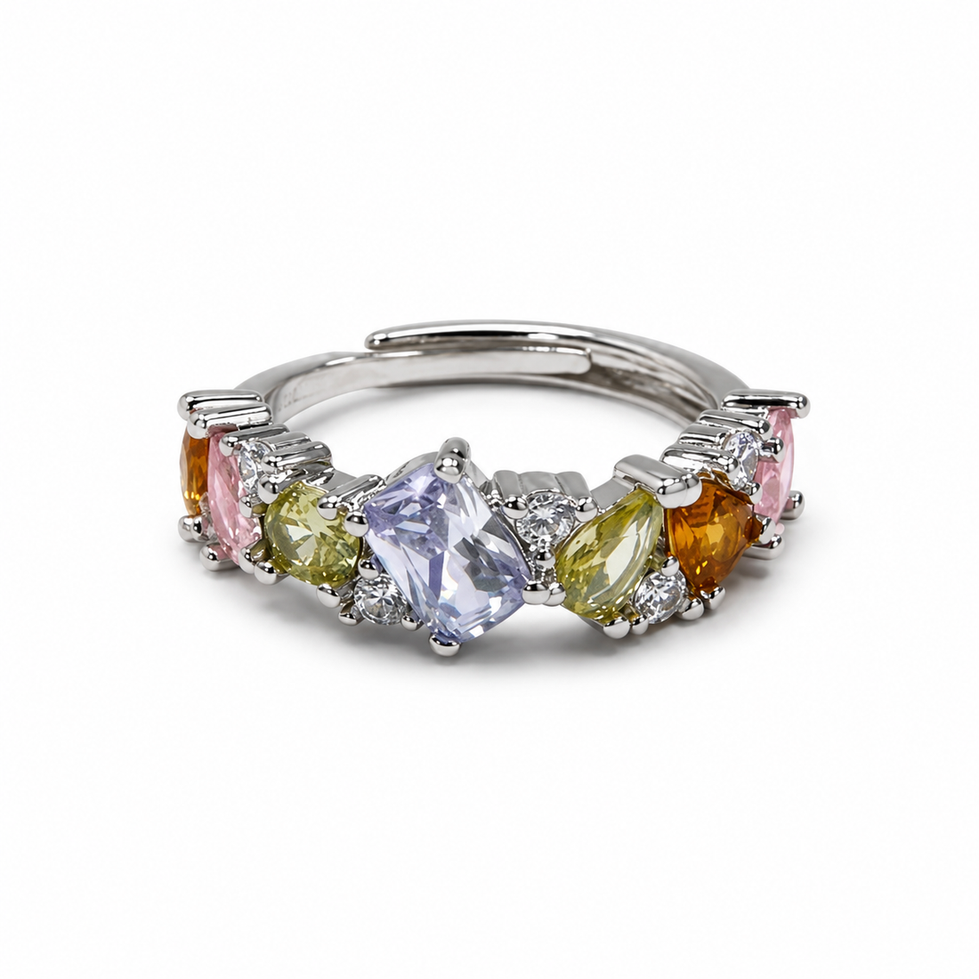 Delicate Elegant Silver-Tone Ring