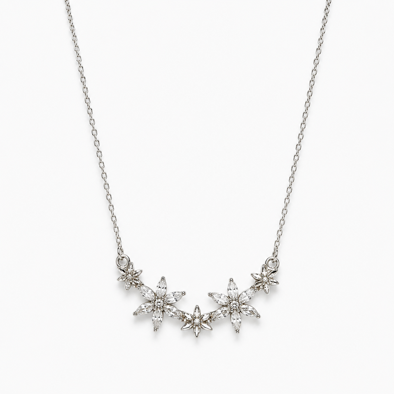 Delicate White Lace Chain Necklace