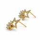 Golden Starlight Blossom Stud Earrings