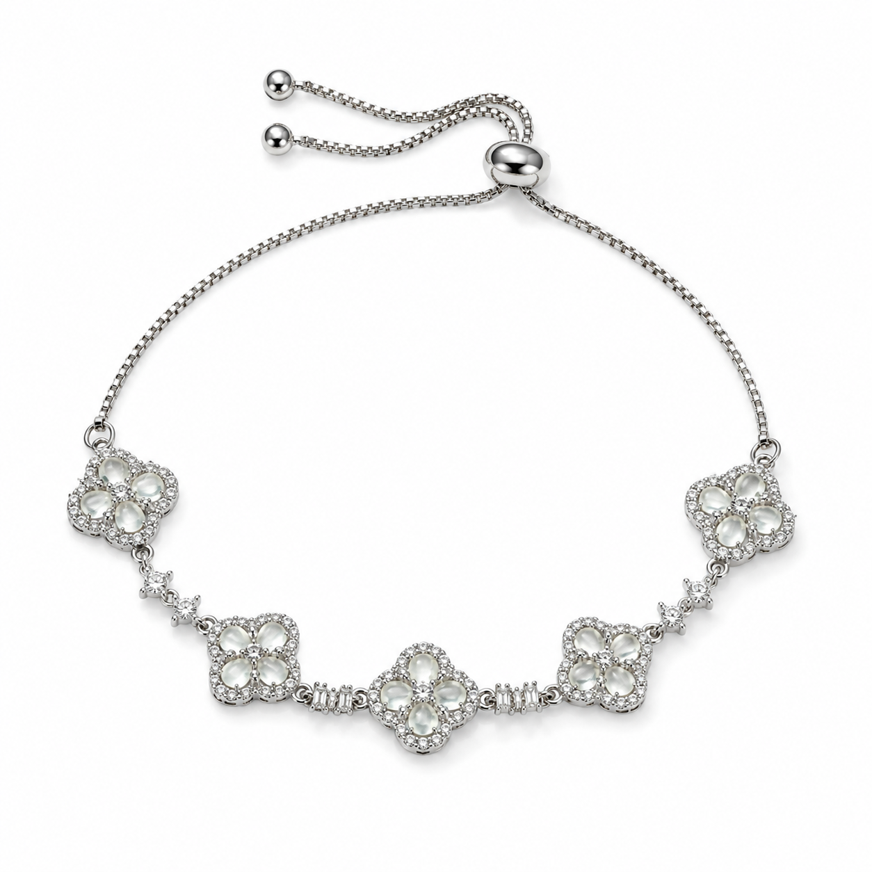 Four-Petal Flower Bracelet