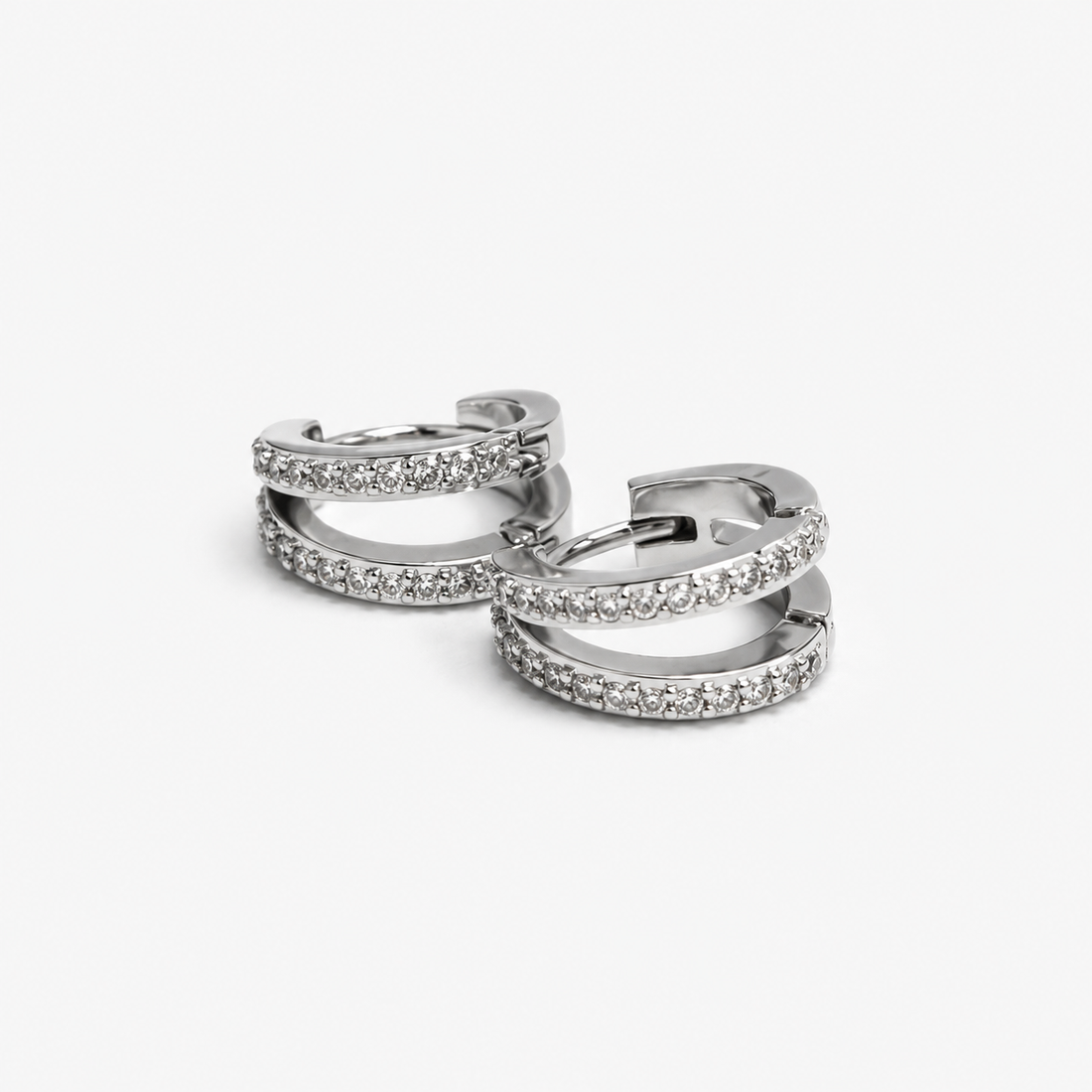 White Zircon Earrings