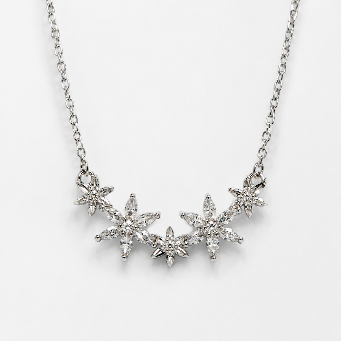 Delicate White Lace Chain Necklace