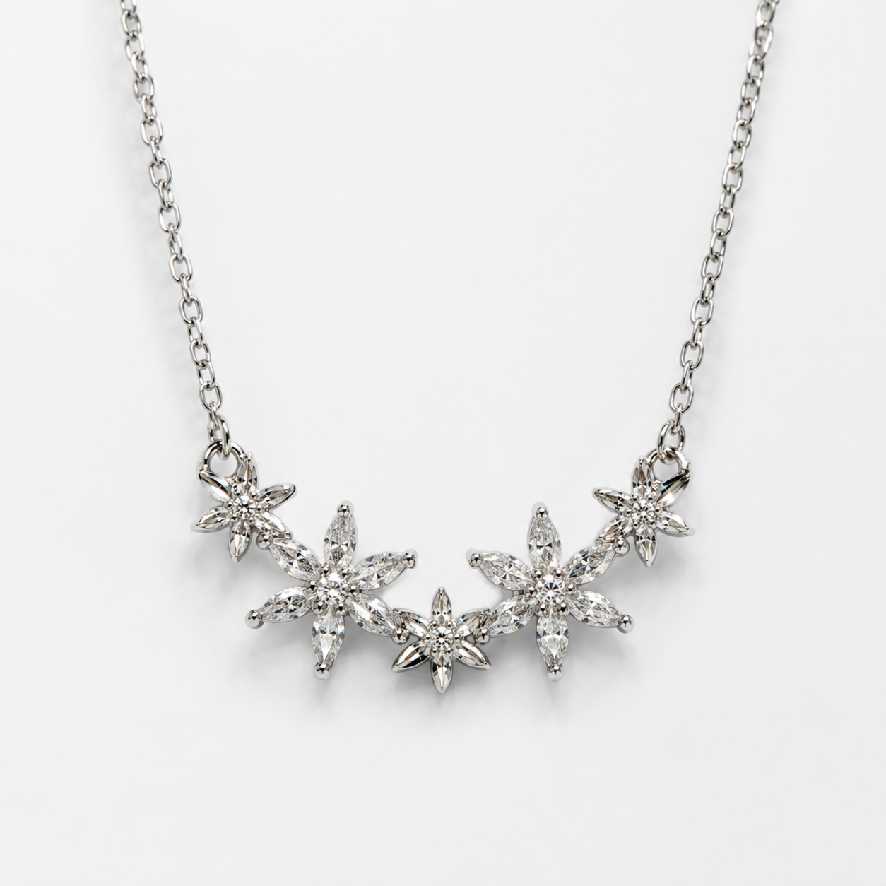 Delicate White Lace Chain Necklace