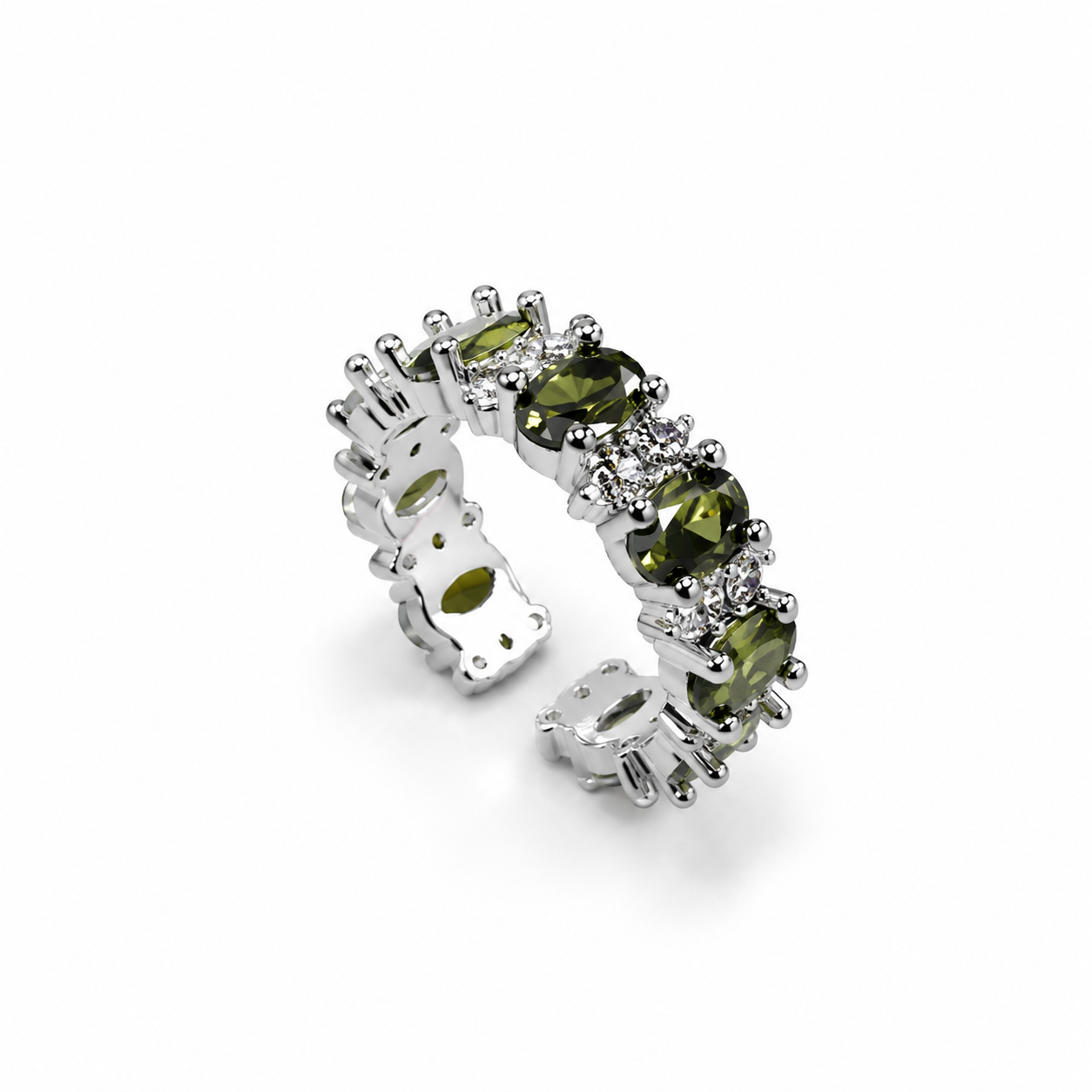 Classic Green Zircon Ring