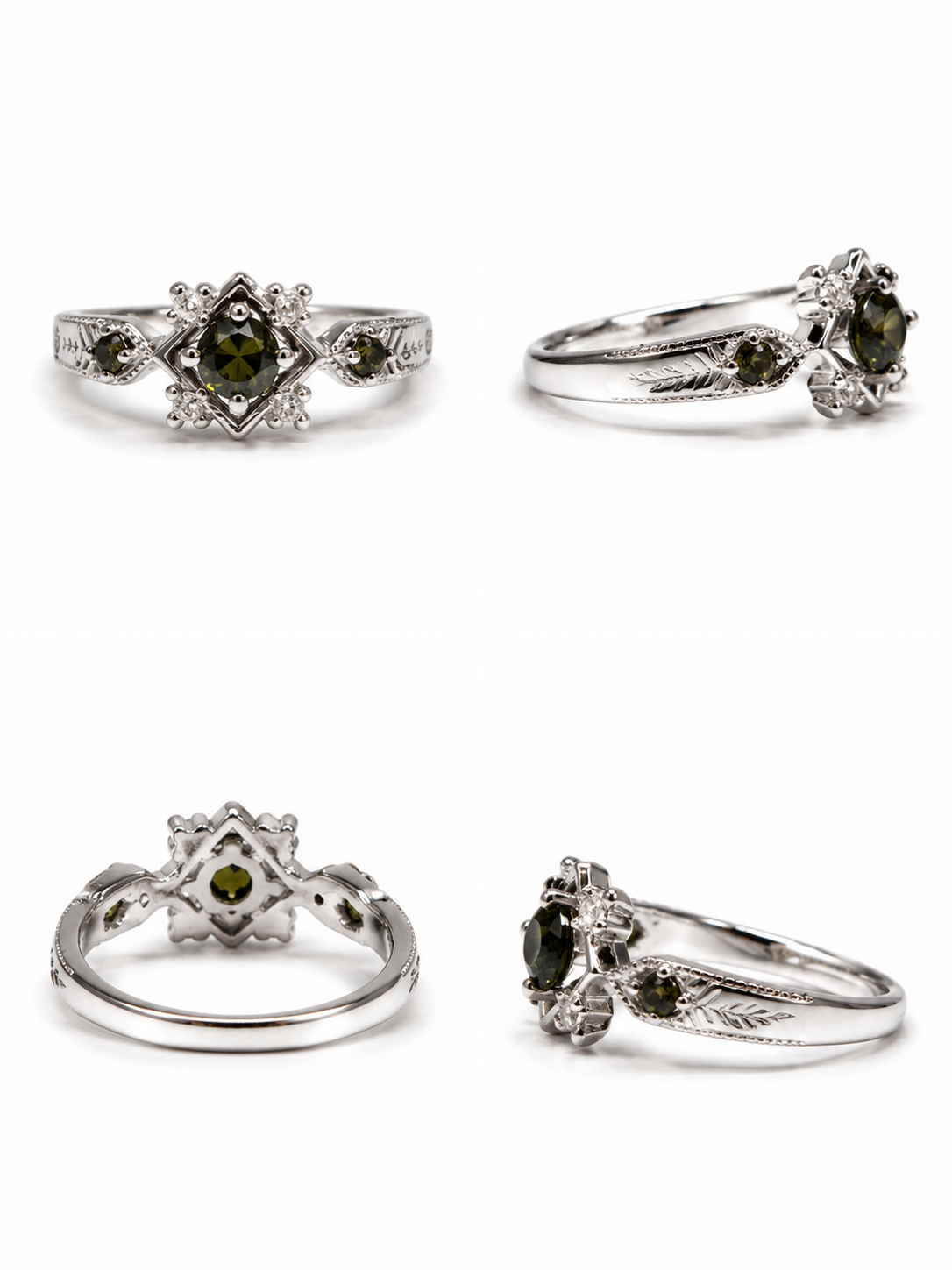 Green Zircon Ring