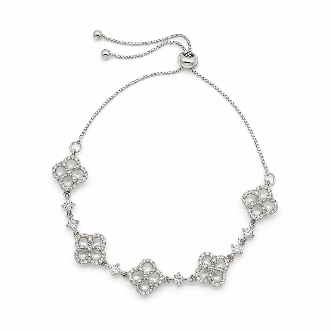 Four-Petal Flower Bracelet