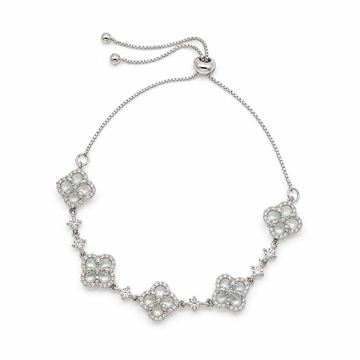 Four-Petal Flower Bracelet