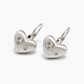 White Heart Vintage Earrings