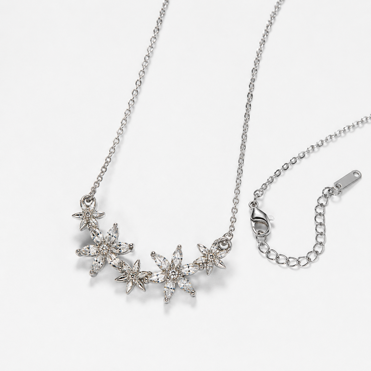 Delicate White Lace Chain Necklace