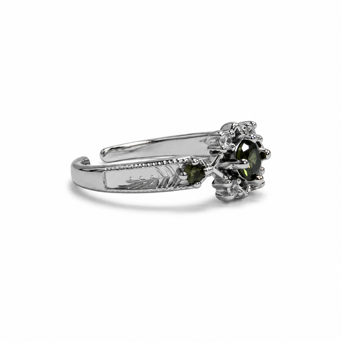 Green Zircon Ring