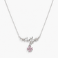 Classic Pink Lace Chain Necklace