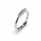 Silver-Tone Zircon Ring