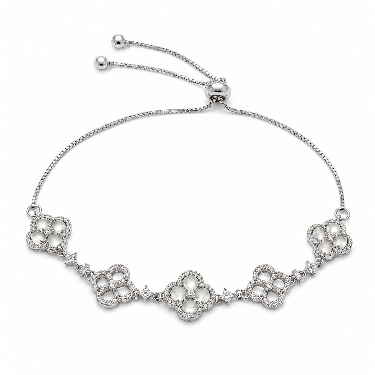 Four-Petal Flower Bracelet