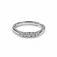 Silver-Tone Zircon Ring