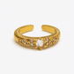Gold-Tone Gypsophila Ring