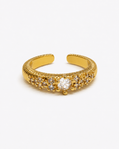Gold-Tone Gypsophila Ring
