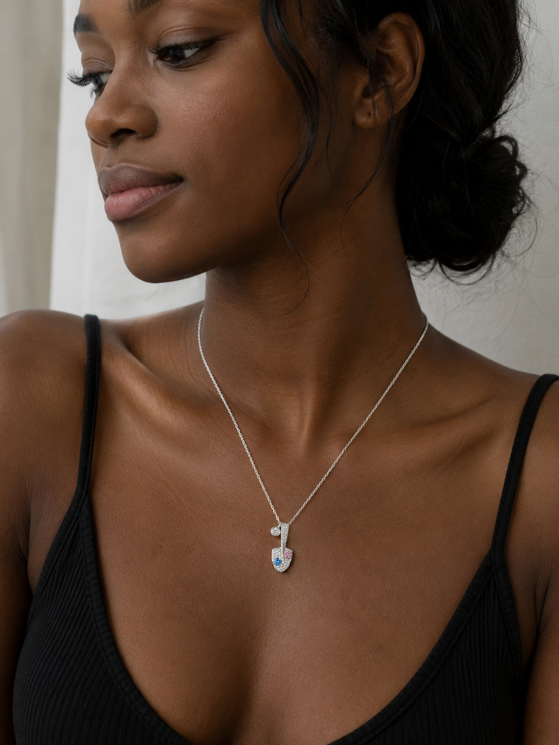 Blue Lace Zircon Necklace