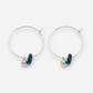Blue Stone Minimal Earrings