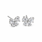 Sparkling Heart & Teardrop Bow Stud Earrings