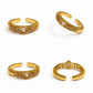 Gold-Tone Gypsophila Ring