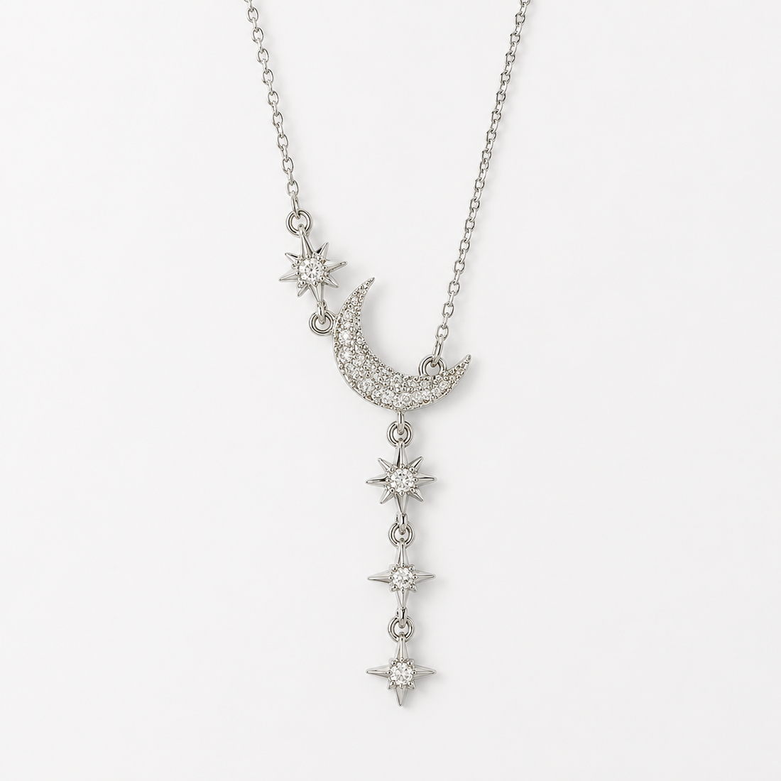 White Lace Chain Necklace