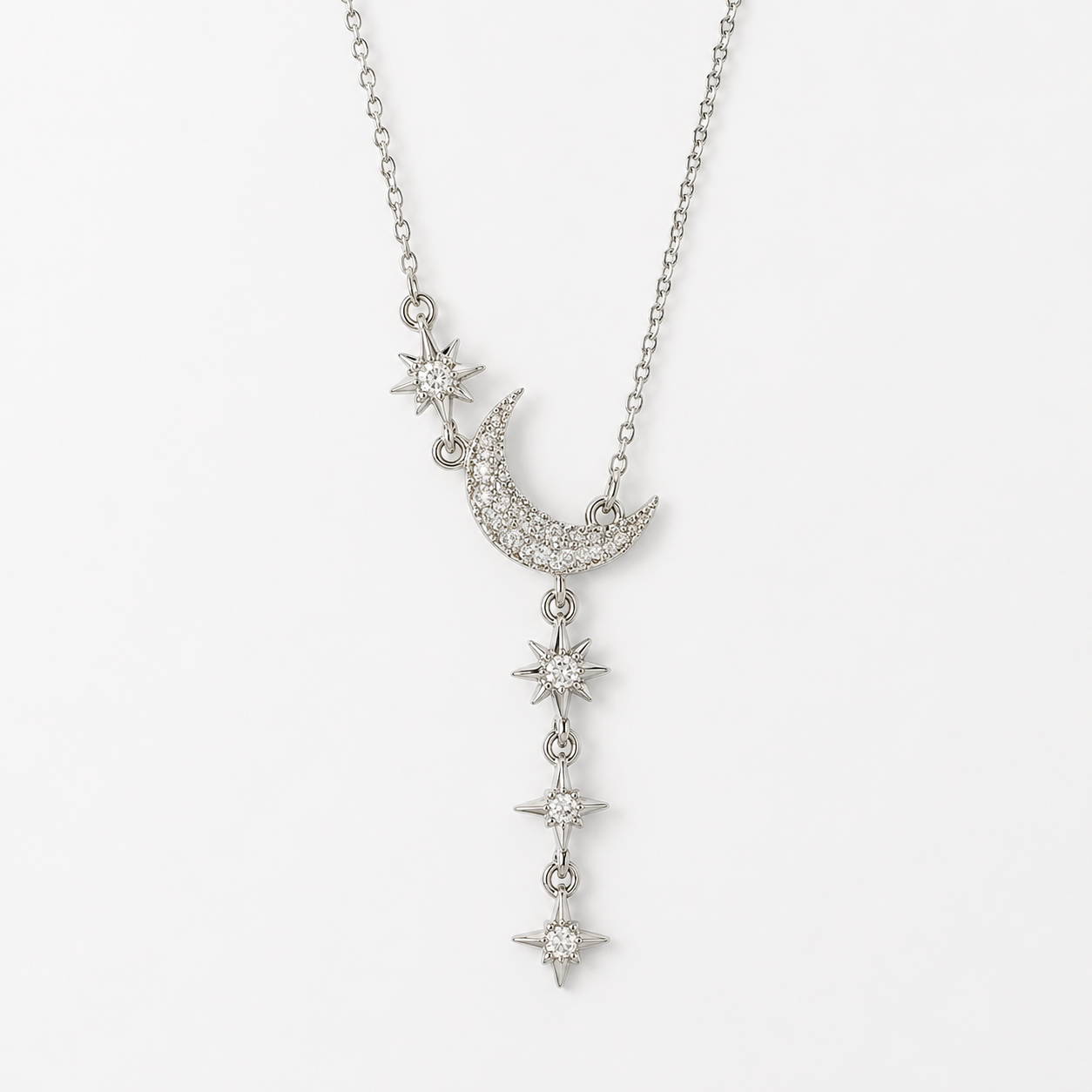 White Lace Chain Necklace