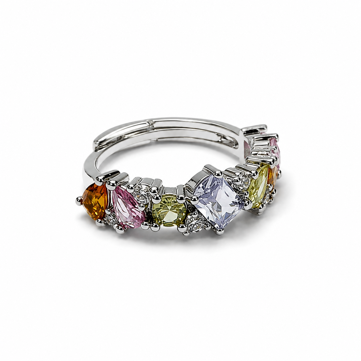 Delicate Elegant Silver-Tone Ring