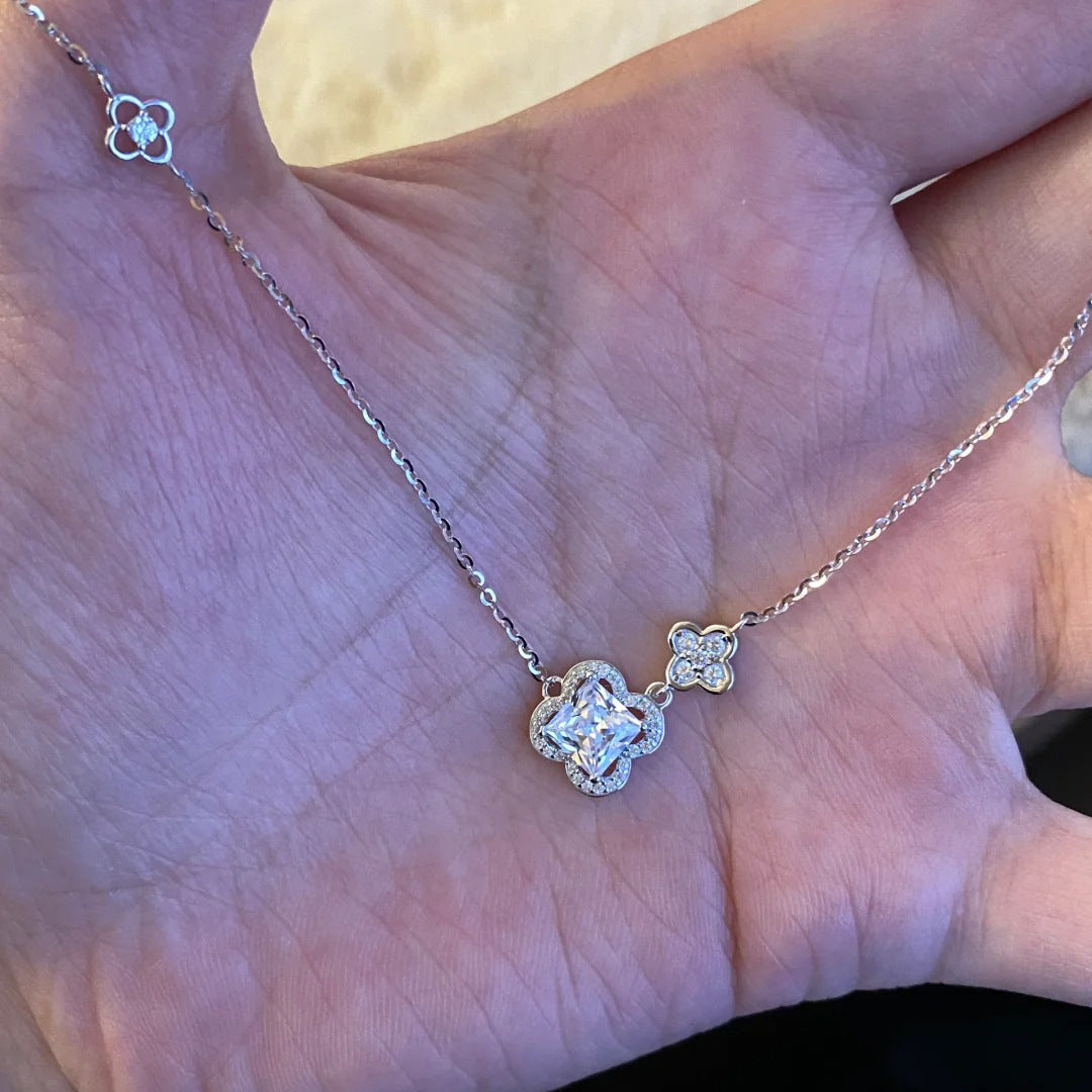 Taro Purple Clover Necklace