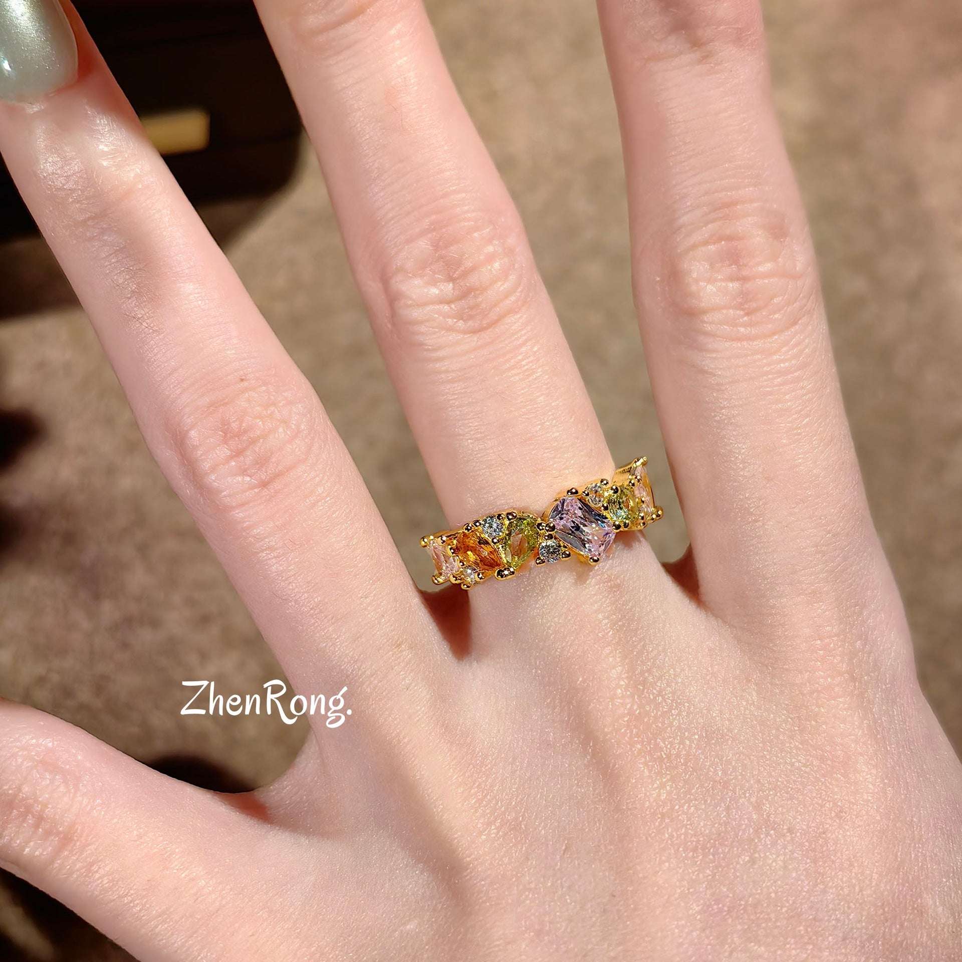 Delicate Elegant Silver-Tone Ring