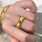 Gold-Tone Clover Ring