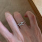 Elegant Silver-Tone Ring