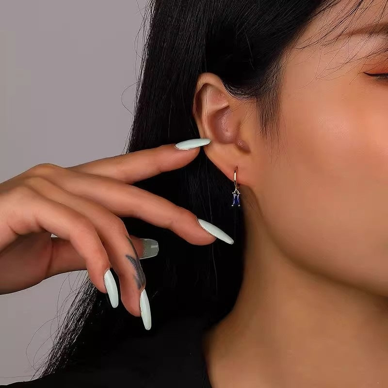 Minimalist Zircon Earrings