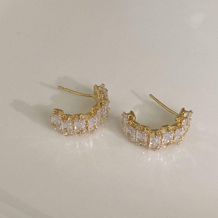 Elegant Zircon Earrings